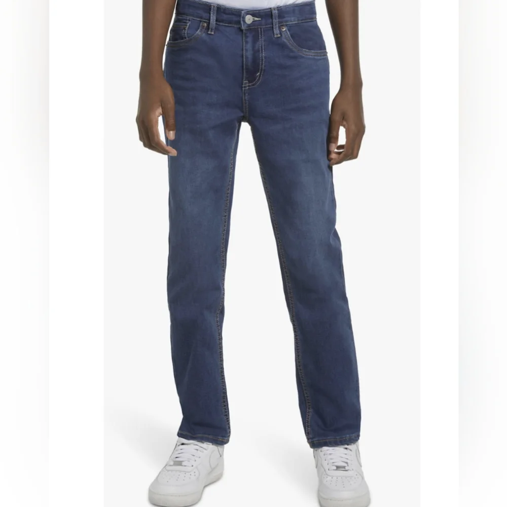🔥🔥Boy's Levis's 505 Straight Leg Jeans Size 14 Regular BLUE DENIM